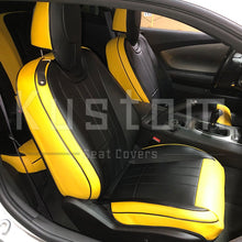 Load image into Gallery viewer, 5th Gen Camaro Custom Two-tone Leather Seat Covers