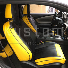 Load image into Gallery viewer, 5th Gen Camaro Custom Two-tone Leather Seat Covers