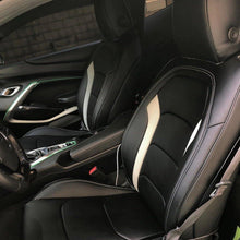 Load image into Gallery viewer, 6th Gen Camaro Custom Leather Two-Tone Seat Covers from KustomCover