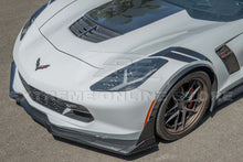 Load image into Gallery viewer, For 14-19 Corvette C7 Factory Style Visible CARBON FIBER SPATS Front Wheel Trim Fender Flares