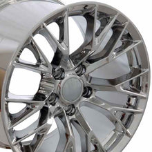 Load image into Gallery viewer, Fits Corvette Wheel C7 Z06 Rim - CV22 18x10.5 Chrome Corvette Rim