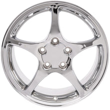Load image into Gallery viewer, Fits Corvette C5 Rims CV05 18x9.5 Chrome Corvette Wheels SET