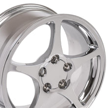 Load image into Gallery viewer, Fits Corvette C5 Rims CV05 18x9.5 Chrome Corvette Wheels SET