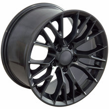 Load image into Gallery viewer, Fits Corvette Wheel C7 Z06 Rim - CV22B 18x8.5 Gunmetal Corvette Rim