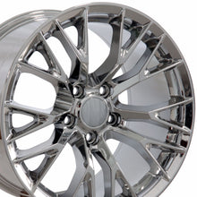Load image into Gallery viewer, Fits Corvette Wheel C7 Z06 Rim - CV22B 19x10 Chrome Corvette Rim
