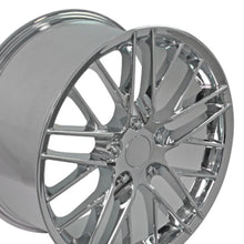 Load image into Gallery viewer, 2005 - 2013 Base C6 ZR1 Rims CV08B Chrome Corvette Wheels 19x10 18x8.5 Staggered from OE Wheels