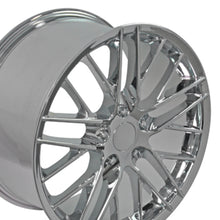 Load image into Gallery viewer, 2005 - 2013 Base C6 ZR1 Rims CV08B Chrome Corvette Wheels 19x10 18x8.5 Staggered from OE Wheels