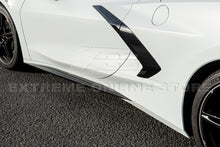 Load image into Gallery viewer, For 20-Up Corvette C8 GM Z51 GLOSSY BLACK Add-On Side Skirts Rocker Panel Pair