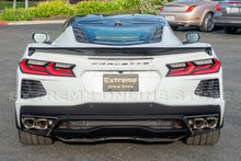 Load image into Gallery viewer, Corvette C8 Z51 Low Profile GLOSSY BLACK Custom Painted Carbon Fiber Rear Trunk Lid Wing Spoiler