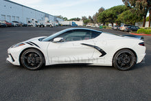 Load image into Gallery viewer, For 20-Up Corvette C8 GM Z51 GLOSSY BLACK Add-On Side Skirts Rocker Panel Pair