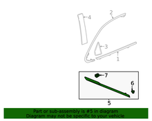 Load image into Gallery viewer, 2021 2022 2023 2024 GM General Motors OEM Cadillac Escalade SPORT Gloss Black Molding Trim Appearance Package