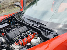 Load image into Gallery viewer, Corvette C6 Carbon Fiber Hydro Custom Painted Windshield Hood Cowl - Labor Only