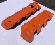 Load image into Gallery viewer, Corvette C7 LT1 Stingray Carbon Fiber Painted Lower Fuel Rail Engine Covers OEM GM