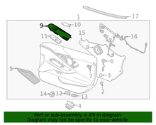 Load image into Gallery viewer, Corvette C8 Stingray OEM GM Visible Carbon Fiber Switch Panel LEFT Door Panel Bezel Trim Interior