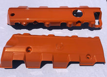Load image into Gallery viewer, Corvette C7 LT1 Stingray Carbon Fiber Painted Lower Fuel Rail Engine Covers OEM GM
