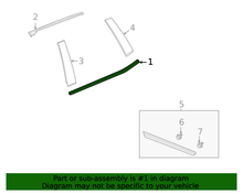 Load image into Gallery viewer, 2021 2022 2023 2024 GM General Motors OEM Cadillac Escalade SPORT Gloss Black Molding Trim Appearance Package