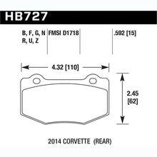 Load image into Gallery viewer, Hawk HPS Performance Brake Pads 2014 Corvette - HB727B.592