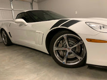 Load image into Gallery viewer, 2010 - 2013 Corvette C6 Grand Sport Carbon Fiber Painted Fender Emblems OEM GM - Labor Only