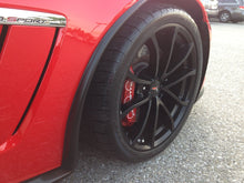Load image into Gallery viewer, 2006 - 2013 Corvette Carbon Fiber or Painted Front Fender Extensions Splash Guards Z06 Grand Sport