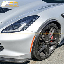 Load image into Gallery viewer, 2014 - 2019 Corvette C7 Z06 Grand Sport Stingray Front Splitter - Carbon Fiber / Custom Painted
