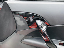 Load image into Gallery viewer, 2005 - 2013 C6 Corvette Carbon Fiber HydroGraphics Door Lock Bezels with Memory Seats