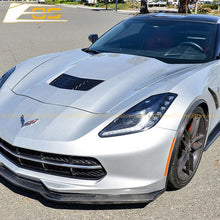 Load image into Gallery viewer, 2014 - 2019 Corvette C7 Z06 Grand Sport Stingray Front Splitter - Carbon Fiber / Custom Painted