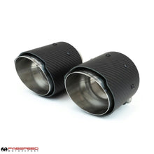 Load image into Gallery viewer, Fabspeed Porsche 718 GT4 / GTS / Spyder Deluxe Exhaust Tips (2020+) - FS.POR.718GT4.DTCF