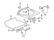 Load image into Gallery viewer, Corvette C6 Rear Compartment and Glove Box Lock Cylinder Kit 2005 - 2006 OEM GM