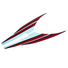 Load image into Gallery viewer, 2020 C8 Corvette Stingray Fender Hash Marks, Edge Red With Carbon Flash Accents, Set of 2