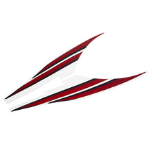 Load image into Gallery viewer, 2020 C8 Corvette Stingray Fender Hash Marks, Edge Red With Carbon Flash Accents, Set of 2