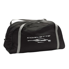 Load image into Gallery viewer, 2020 C8 Corvette Stingray Car Cover, Indoor, Black With Embossed Crossed Flags Logo, Premium