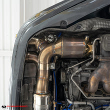 Load image into Gallery viewer, Fabspeed Porsche 997.2 Turbo / Turbo S Valvetronic Supersport X-Pipe Exhaust System (2010-2012) - FS.POR.9972T.SSSXVP