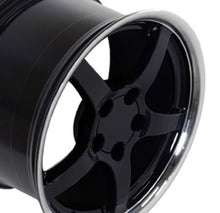 Load image into Gallery viewer, Corvette C5 STYLE Wheels Rims for 1988-1996 Corvette or 93-02 Camaro Firebird CV05 DD 17x9.5 Black Wheels SET from OE Wheels