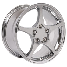 Load image into Gallery viewer, Fits Corvette C5 Rims CV05 17x8.5 Chrome Corvette Wheels SET