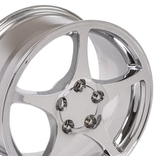Load image into Gallery viewer, Fits Corvette C5 Rims CV05 17x8.5 Chrome Corvette Wheels SET