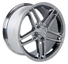 Load image into Gallery viewer, Corvette Wheels C6 Z06 Rims CV07A 17x9.5 Chrome SET from OE Wheels