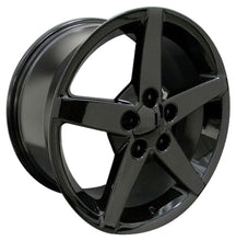 Load image into Gallery viewer, Fits Corvette C6 Rims CV06A 18x9.5 Black Corvette Wheels SET