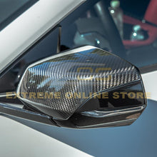 Load image into Gallery viewer, 2020+ Corvette C8 Carbon Fiber Side Exterior Mirror Overlay Covers EOS
