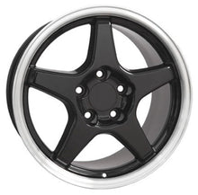 Load image into Gallery viewer, Fits Corvette ZR1 Rims CV01 17x9.5 Black Corvette Wheels SET