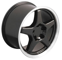 Load image into Gallery viewer, Fits Corvette ZR1 Rims CV01 17x9.5 Black Corvette Wheels SET
