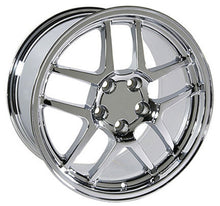Load image into Gallery viewer, Corvette C5 Z06 Style Chrome Wheel  Rim - CV04 18x10.5 Single for 1997-2004 C5 and 93-02 Camaro Firebird - Rear Only