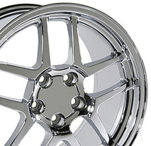 Load image into Gallery viewer, Corvette C5 Z06 Style Chrome Wheel  Rim - CV04 18x10.5 Single for 1997-2004 C5 and 93-02 Camaro Firebird - Rear Only