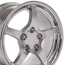 Load image into Gallery viewer, Corvette C5 STYLE Wheels Rims for for 1988-1996 Corvette or 93-02 Camaro Firebird CV05 DD 18x9.5 Chrome Wheels SET from OE Wheels