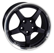 Load image into Gallery viewer, Fits Corvette Wheel C5 Rim - CV05 DD 18x9.5 Black Corvette Rim