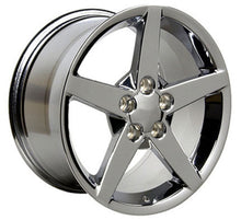 Load image into Gallery viewer, Fits Corvette Wheel C6 Rim - CV06A 18x9.5 Chrome Corvette Rim