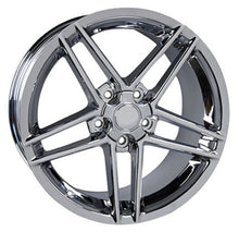 Load image into Gallery viewer, Fits Corvette Wheel C6 Z06 Rim - CV07A 17x9.5 Chrome Corvette Rim