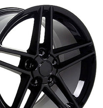 Load image into Gallery viewer, Fits Corvette Wheel C6 Z06 Rim - CV07B 19x10 Black Corvette Rim