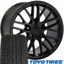 Load image into Gallery viewer, C6 ZR1 STYLE Wheels Rims And Tires Satin Black for 88-96 C4 and 93-02 Camaro Firebird CV08A from OE Wheels