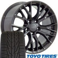 Load image into Gallery viewer, Fits Corvette Wheels And Tires Gunmetal CV22 Corvette Rims And Tires Extenza