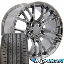 Load image into Gallery viewer, Fits Corvette Wheels And Tires Chrome CV22B Corvette Rims And Tires